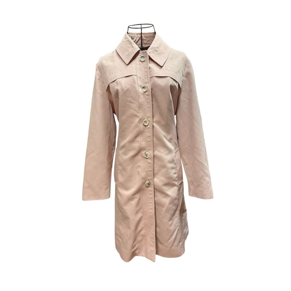 Vintage Women’s Pale Blush Pink Long Button-Front Coat no tags size 8?